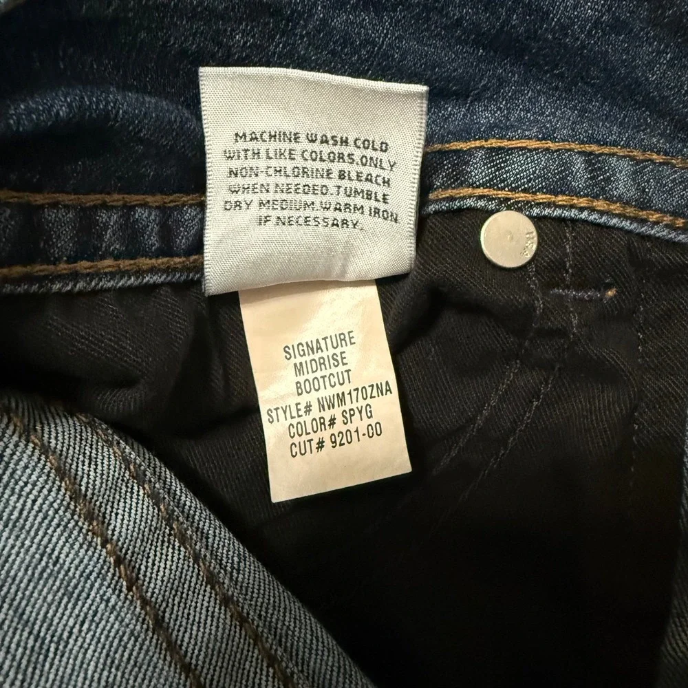 Hudson Bootcut Jeans Signature Midrise Size 30 x 34